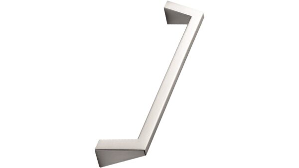 Griff PYRAMID Zink - Edelstahloptik - 333 mm lang vor weißem Hintergrund