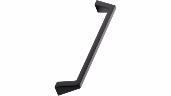 Griff PYRAMID Zink - Schwarz - 333 mm lang  vor weißem Hintergrund