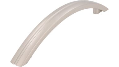 Griff Reisa Kunststoff metallisiert nickel - 167 mm lang vor weißem Hintergrund