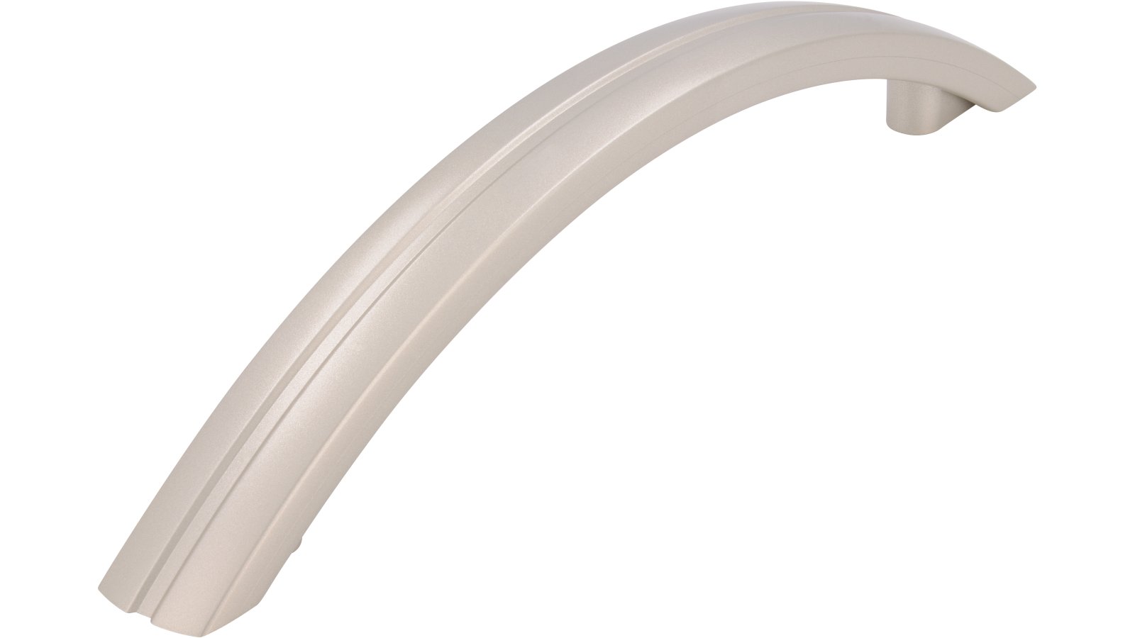 Moebelgriff-Reisa-nickel-Kunststoff-laenge-167-668822 Griff Reisa Kunststoff metallisiert nickel - 167 mm lang vor weißem Hintergrund