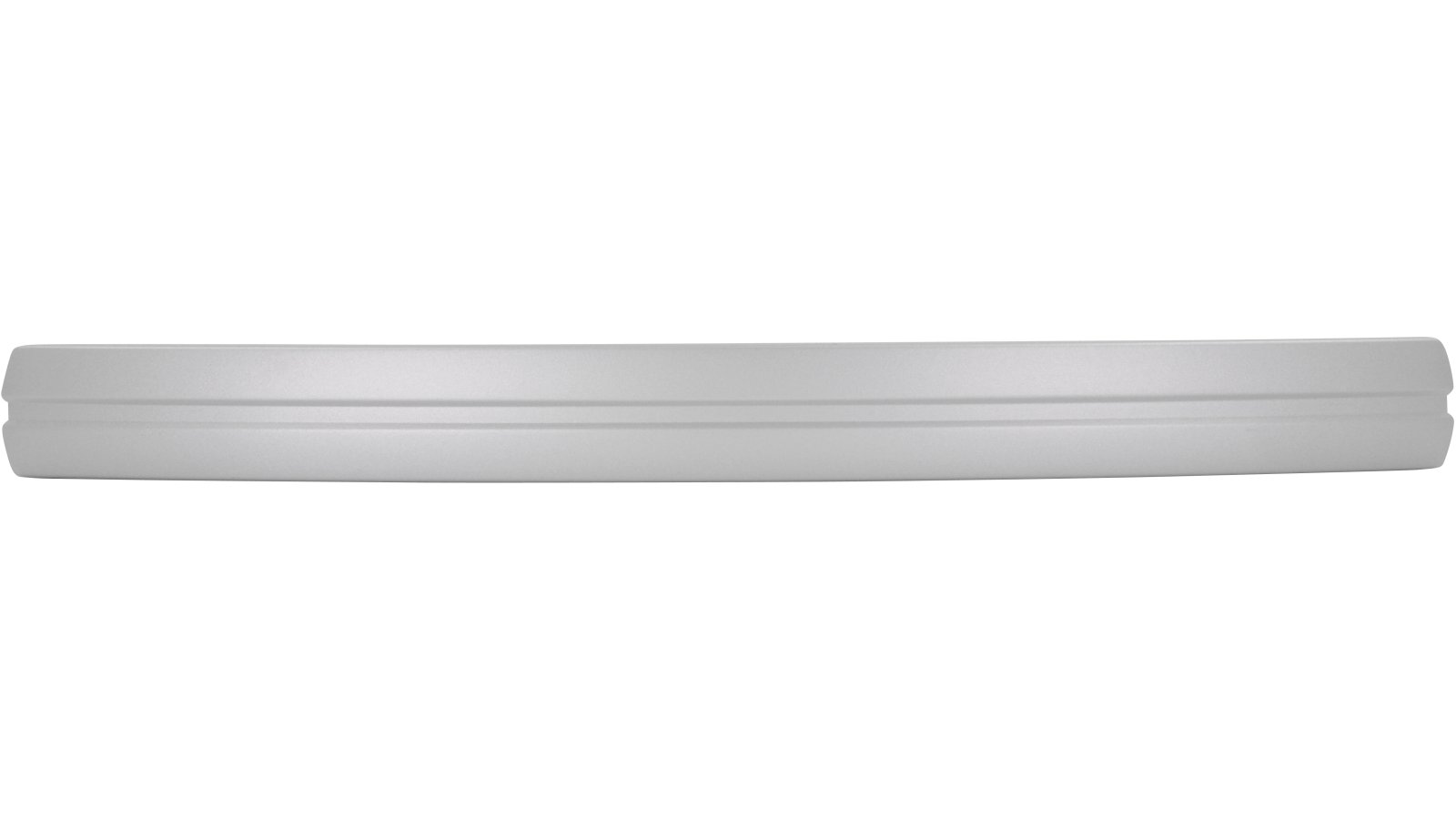 Griff Reisa Kunststoff metallisiert weißaluminium - 167 mm lang  vor weißem Hintergrund