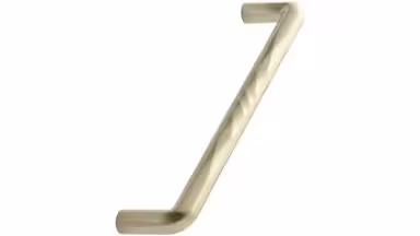 Griff SHUFFLE Zink - Gold gebürstet - 172 mm lang vor weißem Hintergrund
