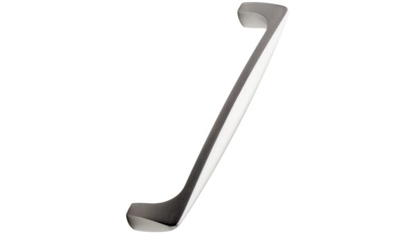 Griff SPAN Aluminium - Edelstahloptik - 171 mm lang vor weißem Hintergrund