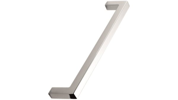 Griff SQUARE-10 Zink - Glanz verchromt - 330 mm lang  vor weißem Hintergrund