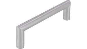 Griff Schwaikheim Edelstahl fein geschliffen - 106 mm lang  vor weißem Hintergrund