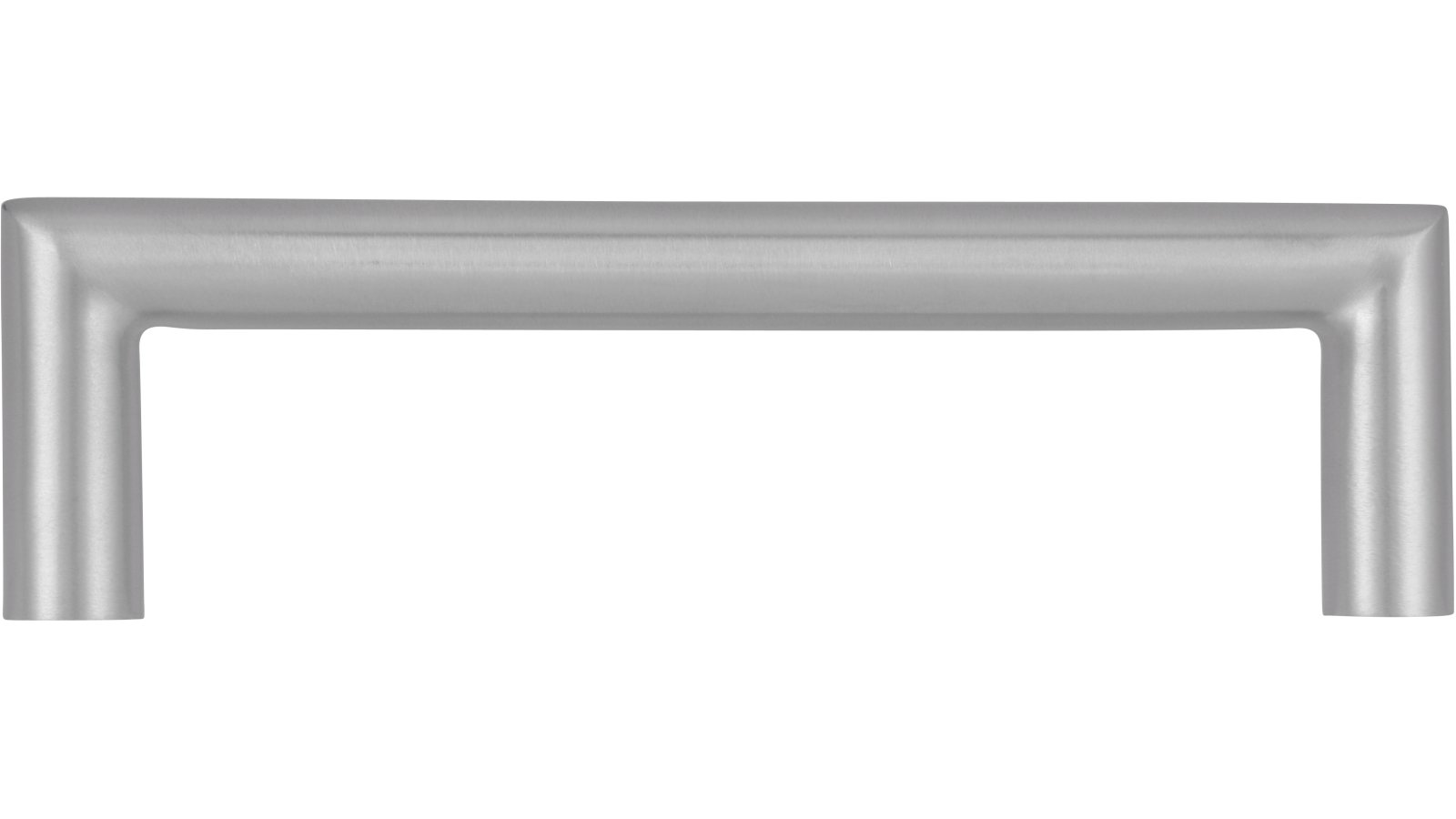 Griff Schwaikheim Edelstahl fein geschliffen - 106 mm lang  vor weißem Hintergrund