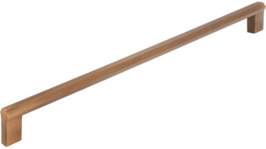 Griff Straubenhardt Druckguss messing schwarz gebürstet - 336 mm lang vor weißem Hintergrund