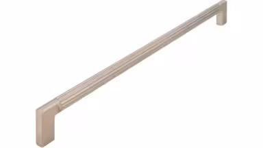Griff Stripes Aluminium/Druckguss edelstahleffekt edelstahleffekt - 334 mm lang vor weißem Hintergrund