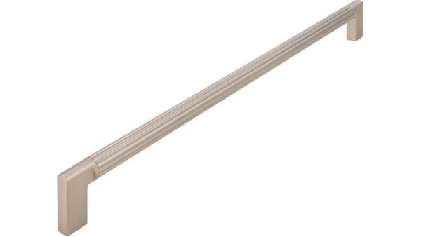 Griff Stripes Aluminium/Druckguss edelstahleffekt edelstahleffekt - 334 mm lang vor weißem Hintergrund