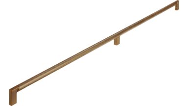 Griff Threesixty Aluminium - Druckguss messing schwarz gebürstet messing schwarz gebürstet - 750 mm lang  vor weißem Hintergrund