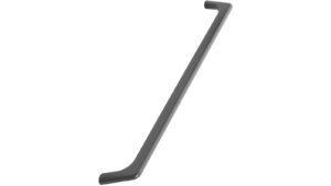 Griff VISTA Zink - Anthrazit gebürstet - 336 mm lang vor weißem Hintergrund