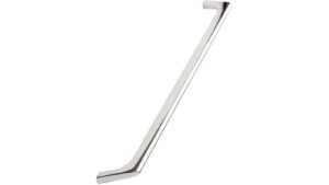 Griff VISTA Zink - Glanz verchromt - 336 mm lang vor weißem Hintergrund