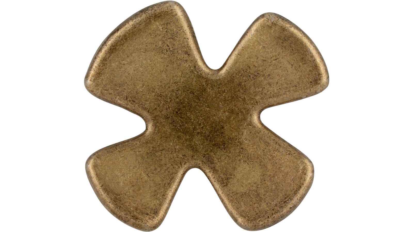 Moebelknopf-Goch-brueniert-messing-Messing-Zinkdruckguss-laenge-40-427324-front Knopf Goch Druckguss altmessingfarbig brüniert getrommelt - 40 mm lang vor weißem Hintergrund