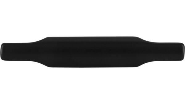Knopf Leingarten Druckguss schwarz matt pulverbeschichtet - 70 mm lang  vor weißem Hintergrund