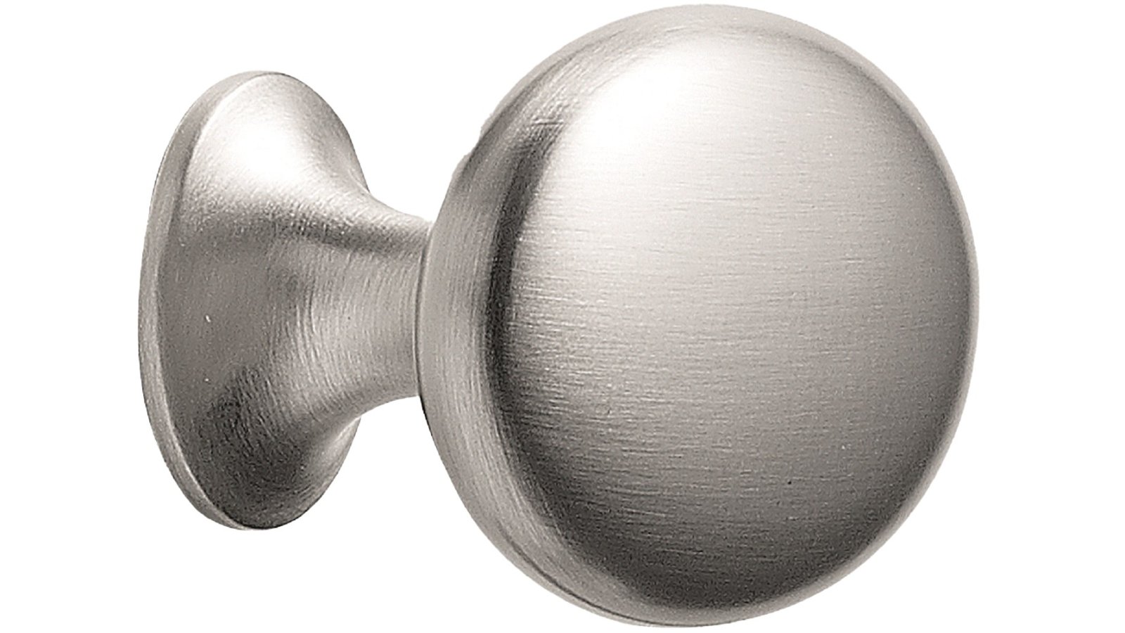 Knopf OVAL-SIMPLE-Ring Zink - Edelstahloptik - 60 mm lang  vor weißem Hintergrund