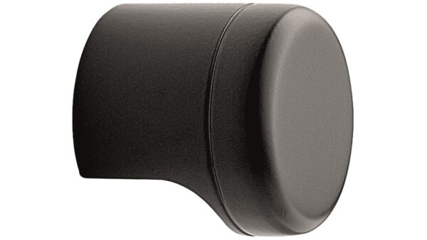 Knopf POINT Zink - Schwarz matt - 28 mm lang vor weißem Hintergrund