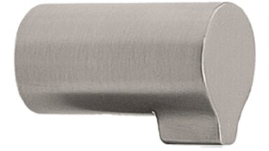 Knopf SCOPE Zink - Edelstahloptik - 30 mm lang vor weißem Hintergrund