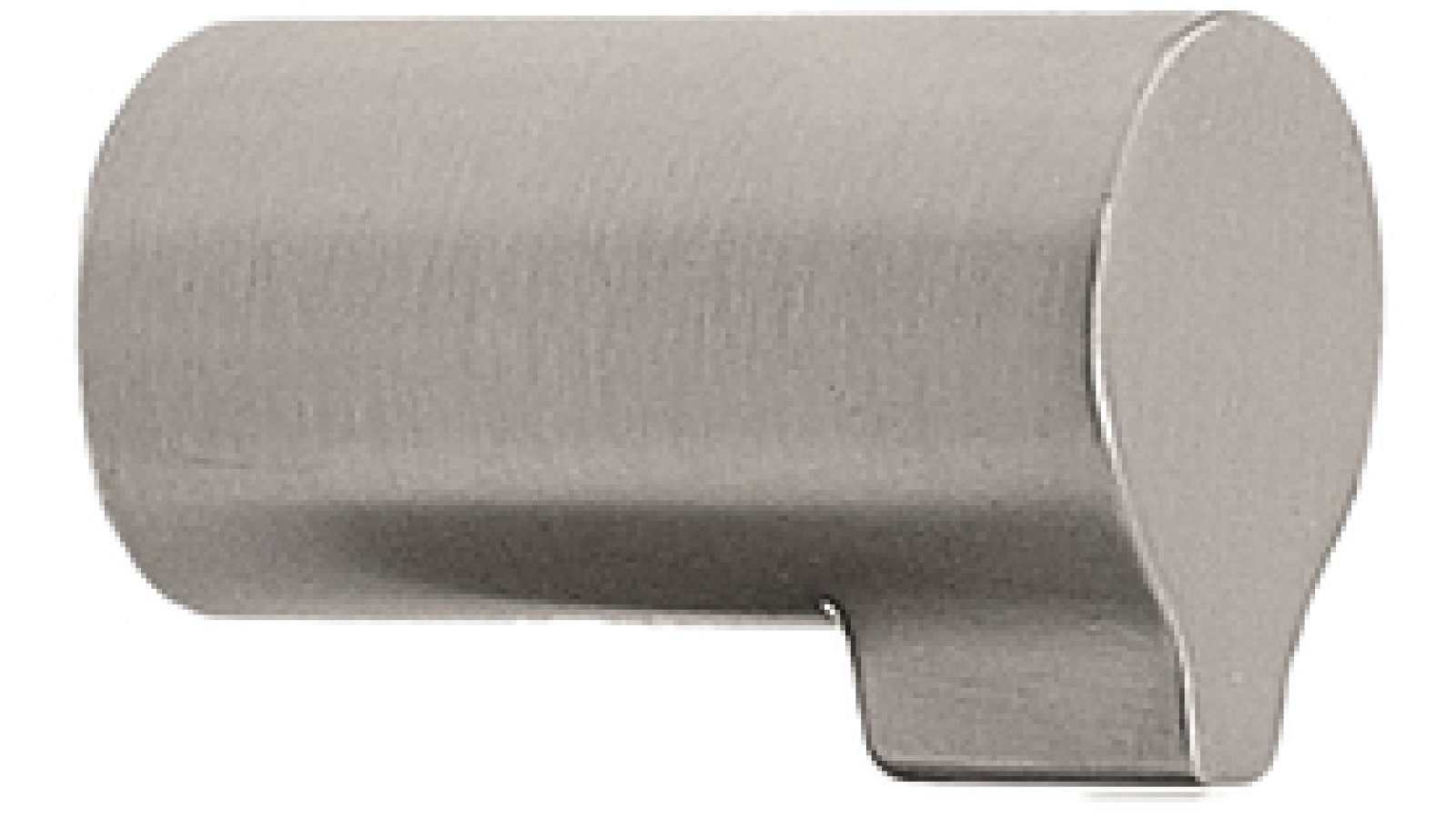 Knopf SCOPE Zink - Edelstahloptik - 30 mm lang  vor weißem Hintergrund