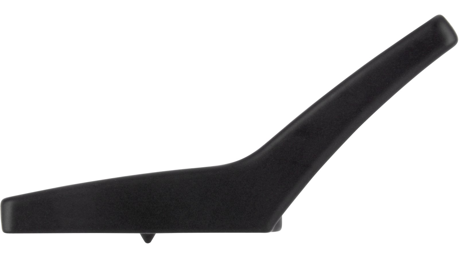 Knopf Werther Druckguss schwarz matt pulverbeschichtet - 55 mm lang  vor weißem Hintergrund