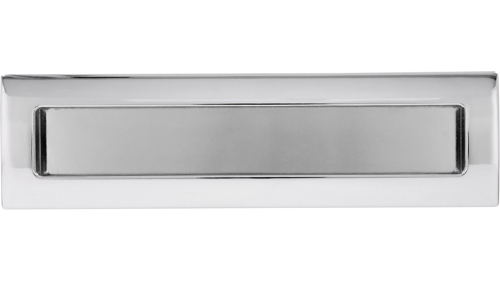 Muschel Kirchlengern Druckguss - Stahl chrom glänzend - 197 mm lang  vor weißem Hintergrund