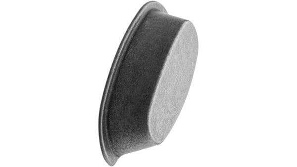 Muschelgriff PHARMA Zink - Grau antik - 95 mm lang  vor weißem Hintergrund