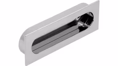 Muschel Wurzen Druckguss - Stahl chrom glänzend - 125 mm lang vor weißem Hintergrund