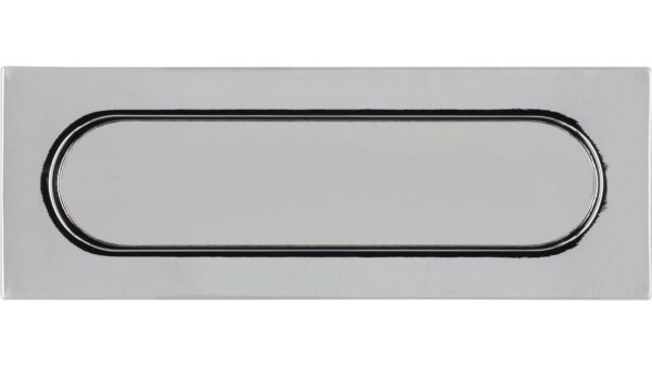 Muschel Wurzen Druckguss - Stahl chrom glänzend - 125 mm lang  vor weißem Hintergrund