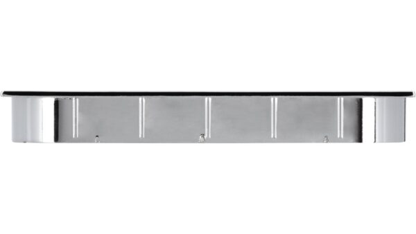 Muschel Wurzen Druckguss - Stahl chrom glänzend - 125 mm lang  vor weißem Hintergrund