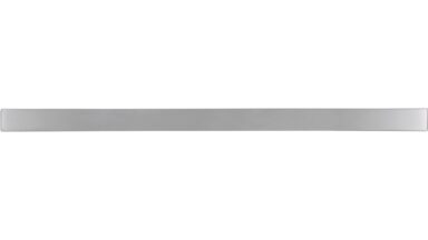 Stangengriff Ascheberg Aluminium chrom glänzend - 186 mm lang  vor weißem Hintergrund