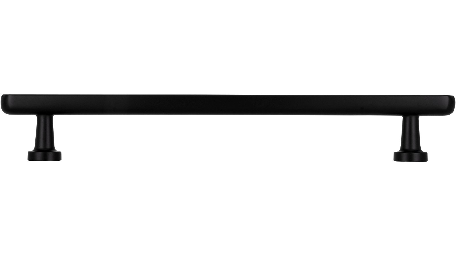 Stangengriff Georgsmarienhütte Druckguss schwarz matt pulverbeschichtet - 198 mm lang  vor weißem Hintergrund