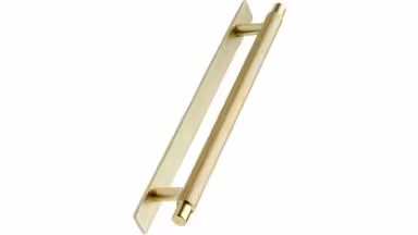 Stangengriff MANOR-Back Zink - Gold - 190 mm lang vor weißem Hintergrund