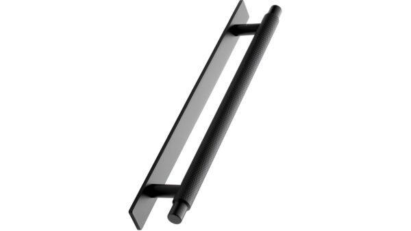 Stangengriff MANOR-Back Zink - Schwarz matt - 254 mm lang  vor weißem Hintergrund