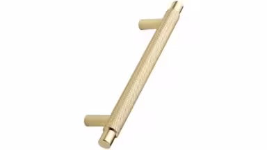 Stangengriff MANOR Zink - Gold - 182 mm lang  vor weißem Hintergrund