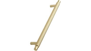 Stangengriff MANOR Zink - Gold - 246 mm lang  vor weißem Hintergrund