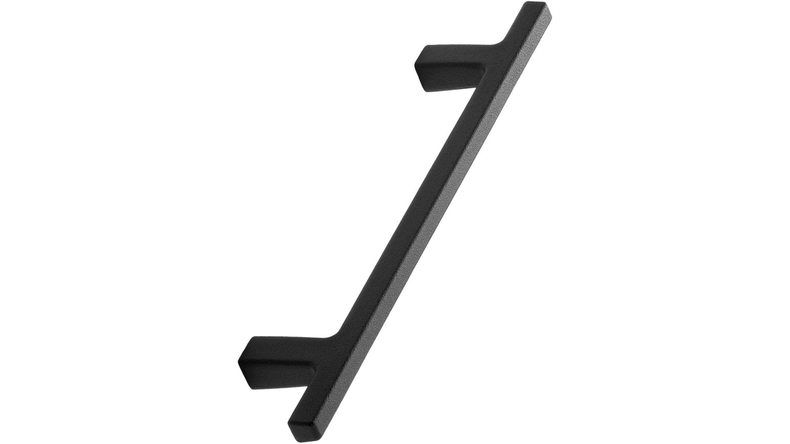 Stangengriff PEN Gusseisen - Schwarz - 183 mm lang  vor weißem Hintergrund