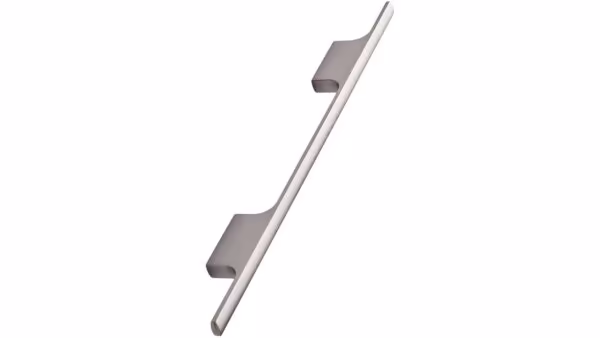 Stangengriff TAU Aluminium - Edelstahloptik - 286 mm lang  vor weißem Hintergrund