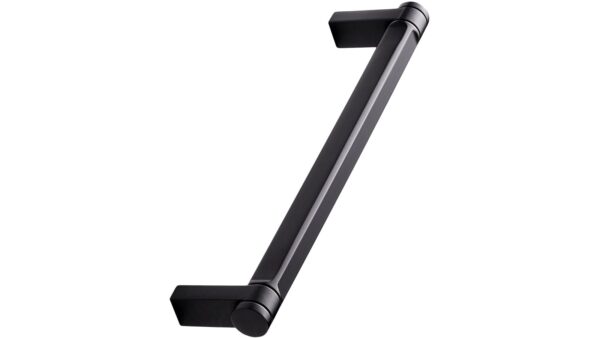 Stangengriff TORCH Zink - Schwarz matt - 177 mm lang  vor weißem Hintergrund
