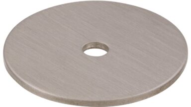 Unterlage Landau Stahl edelstahleffekt - 30 mm lang  vor weißem Hintergrund