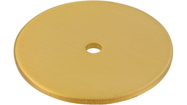 Unterlage Landau Stahl gold matt gebürstet - 42 mm lang vor weißem Hintergrund