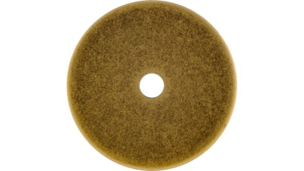Unterlage Landau Stahl messingfarbig getrommelt matt - 30 mm lang  vor weißem Hintergrund