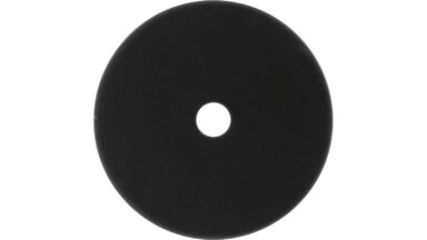 Unterlage Landau Stahl schwarz matt pulverbeschichtet - 30 mm lang  vor weißem Hintergrund