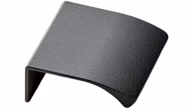 Griffleiste EDGE-Straight Aluminium - Anthrazit - 40 mm lang  vor weißem Hintergrund