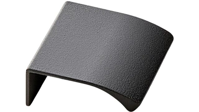 Griffleiste EDGE-Straight Aluminium - Anthrazit - 40 mm lang vor weißem Hintergrund