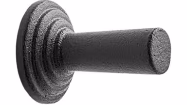 Knopf MOTION2 Gusseisen - Schwarz - 22 mm lang vor weißem Hintergrund