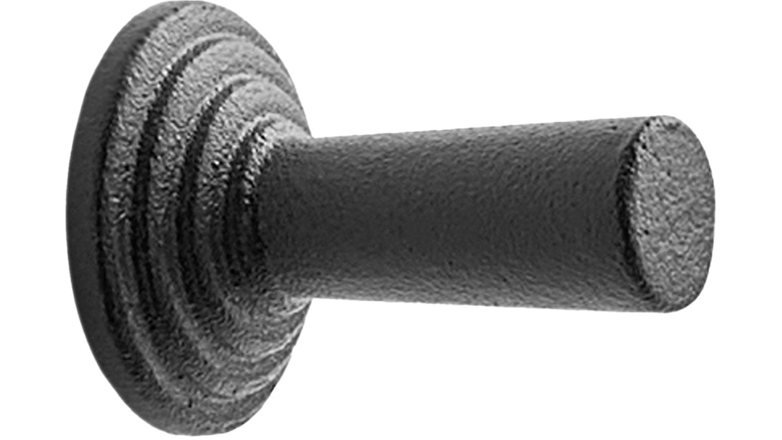 Knopf MOTION2 Gusseisen - Schwarz - 22 mm lang  vor weißem Hintergrund