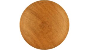 Moebelknopf-Rudersberg-kirsche-Holz-laenge-30-113590-front Knopf Rudersberg Holz kirsch natur lackiert - 30 mm lang vor weißem Hintergrund