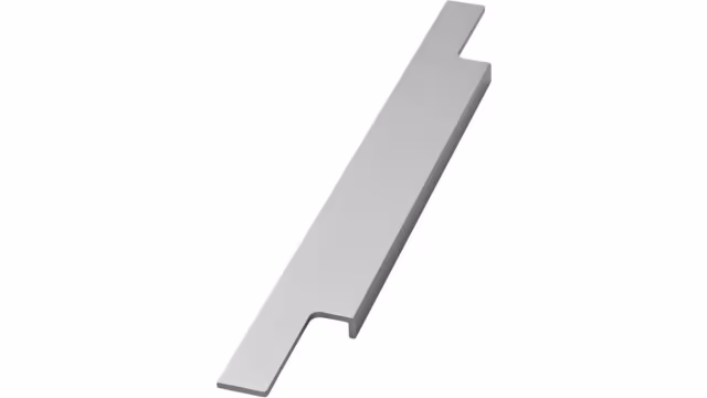 Griffleiste TRIM Aluminium - Natureloxiert - 995 mm lang vor weißem Hintergrund