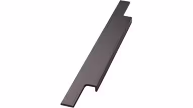 Griffleiste TRIM Aluminium - Bronze antik - 596 mm lang  vor weißem Hintergrund