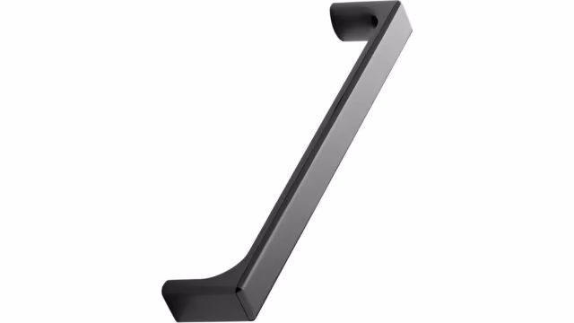 Griff FOLD Zink - Schwarz Nickel - 170 mm lang vor weißem Hintergrund