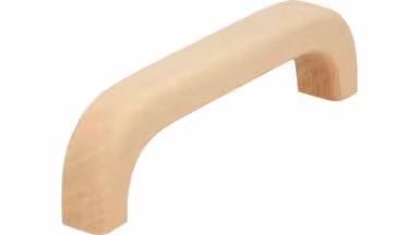 Griff Markdorf Holz ahorn roh - 107 mm lang  vor weißem Hintergrund